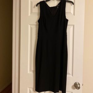 Black sleeveless sheath dress size 8